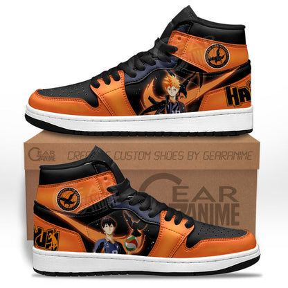 Shoyo Hinata and Tobio Kageyama Sneakers Haikyuu Custom Anime ShoesGear Anime