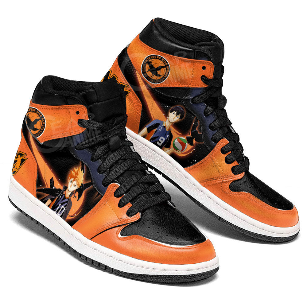 Shoyo Hinata and Tobio Kageyama Sneakers Haikyuu Custom Anime ShoesGear Anime