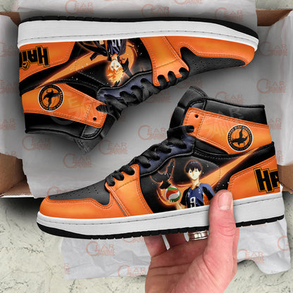 Shoyo Hinata and Tobio Kageyama J1s Sneakers Anime Custom