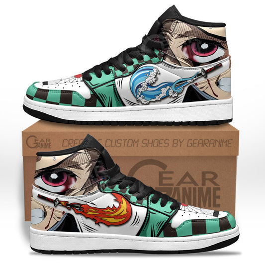 Tanjiro Sneakers Demon Slayer Custom Anime Shoes for OtakuGear Anime