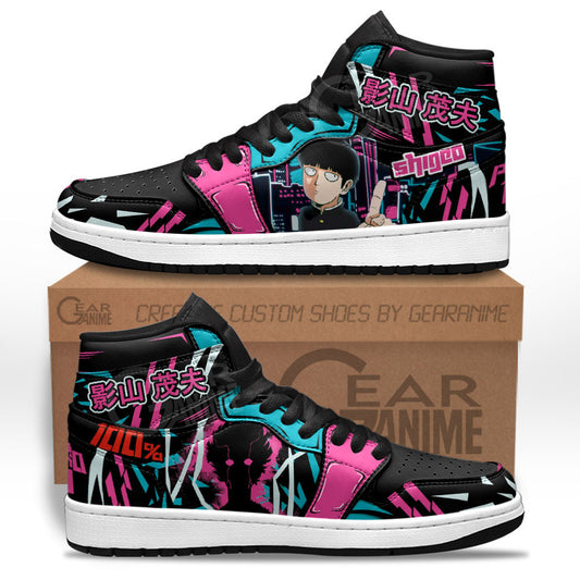 Shigeo Kageyama Sneakers Mob Psycho 100 Custom Anime Shoes for OtakuGear Anime
