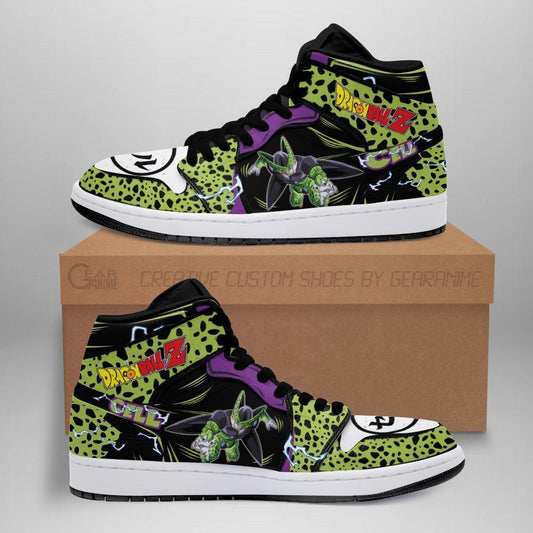 Dragon Ball Cell Sneakers Custom Anime DBZ Shoes Fan Gift Idea - 1 - GearAnime