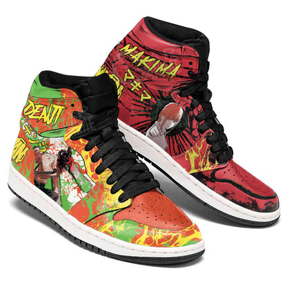Denji and Makima J1s Sneakers Anime Custom
