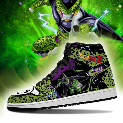 Dragon Ball Cell Sneakers Custom Anime DBZ Shoes Fan Gift Idea - 3 - GearAnime