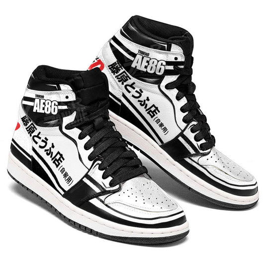 Fujiwara Tofu AE86 Sneakers Initial D Custom Anime Shoes for OtakuGear Anime