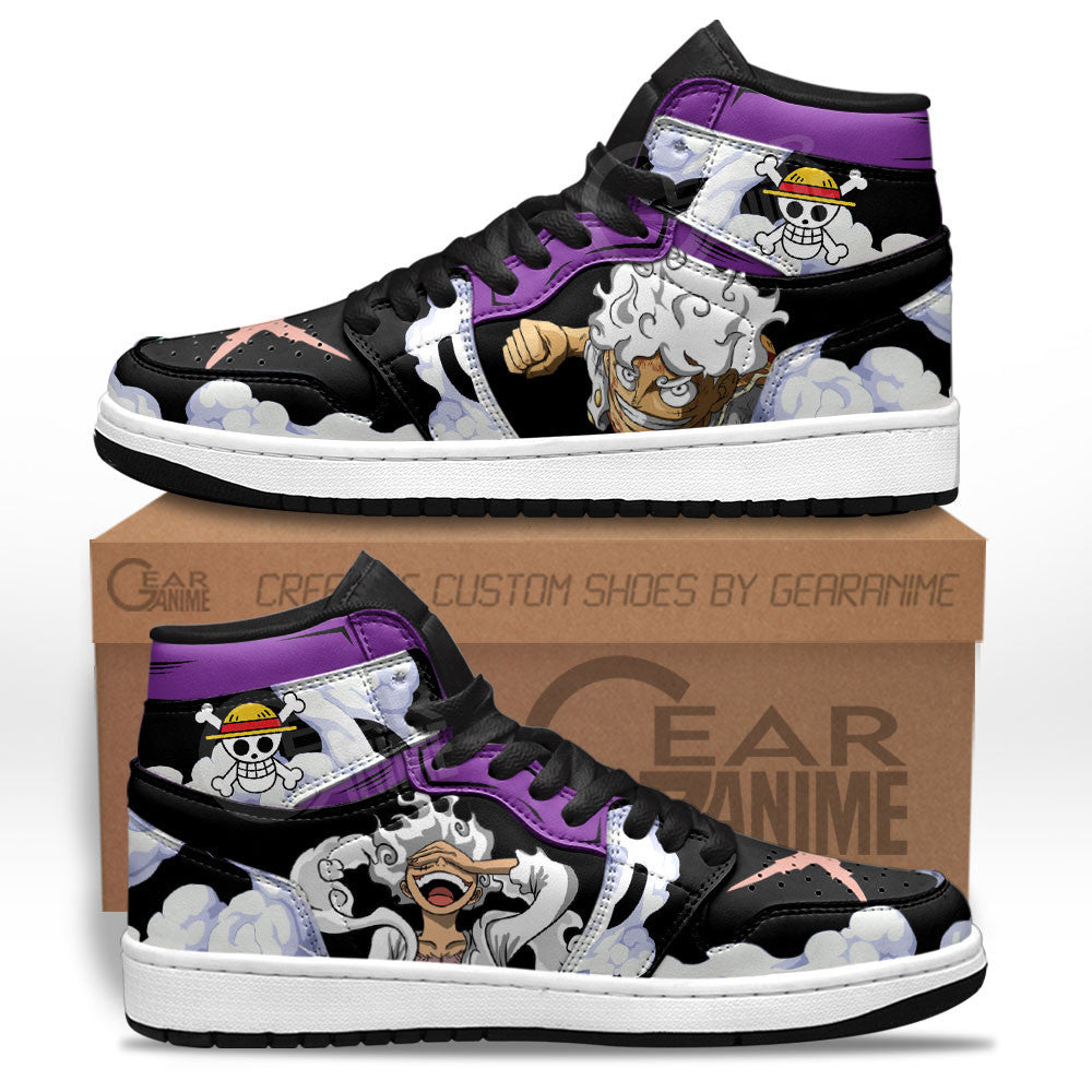 One Piece Luffy Nika Sneakers Custom Anime Shoes MN1608 Gear Anime
