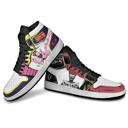 Hisoka and Zora Ideale J1 Sneakers - Custom Anime Design