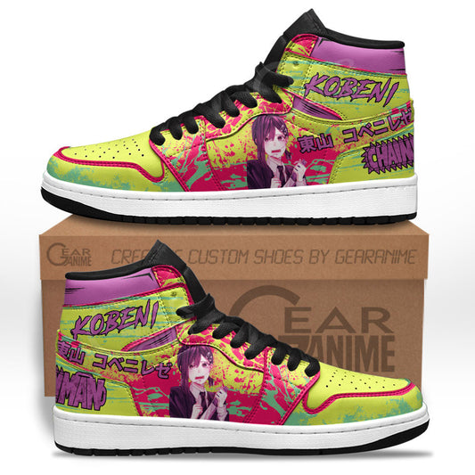 Kobeni Higashiyama Sneakers Chainsaw Man Custom Anime Shoes for OtakuGear Anime