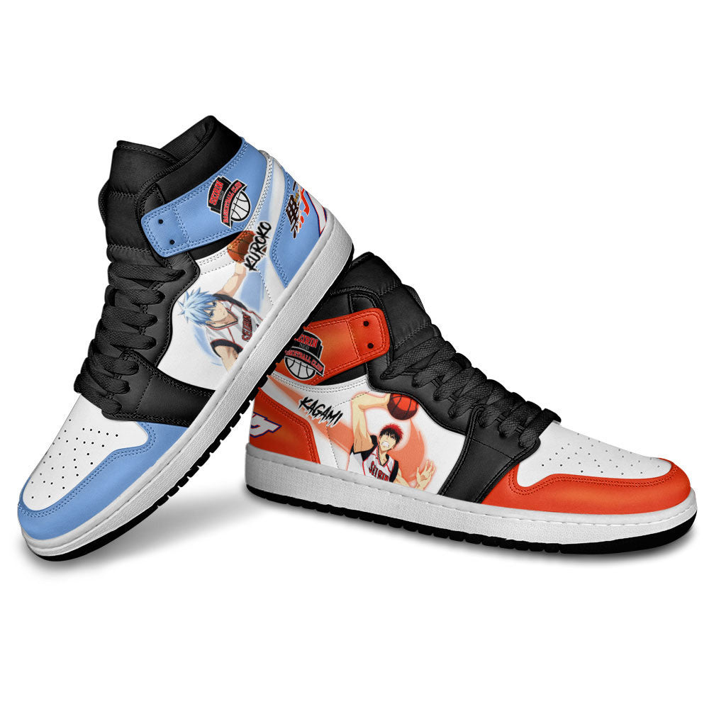 Tetsuya Kuroko and Taiga Kagami Sneakers Kuroko's Basketball Custom Anime ShoesGear Anime