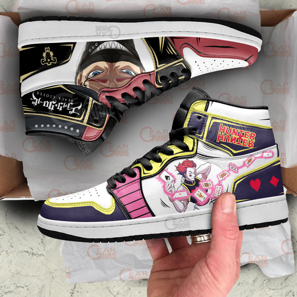 Hisoka and Zora Ideale Anime Custom Shoes Gear Anime