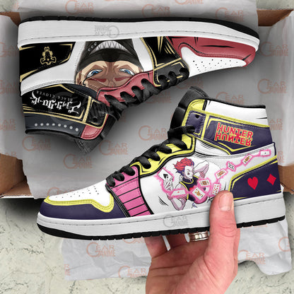 Hisoka and Zora Ideale Anime Custom Shoes Gear Anime