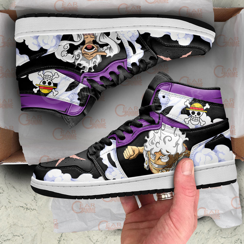 One Piece Luffy Nika Sneakers Custom Anime Shoes MN1608 Gear Anime