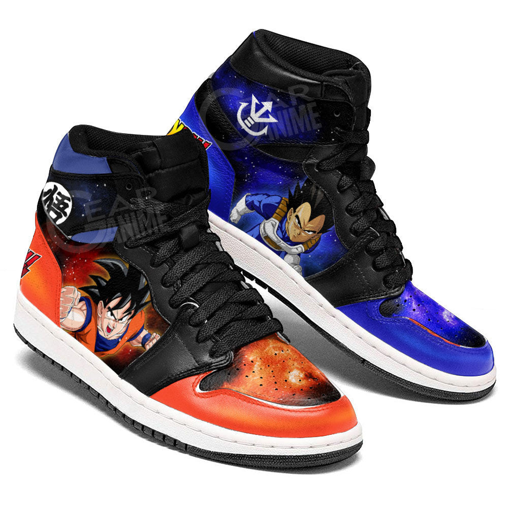 Vegeta and Goku Sneakers Custom Dragon Ball Anime Shoes Mix GalaxyGear Anime