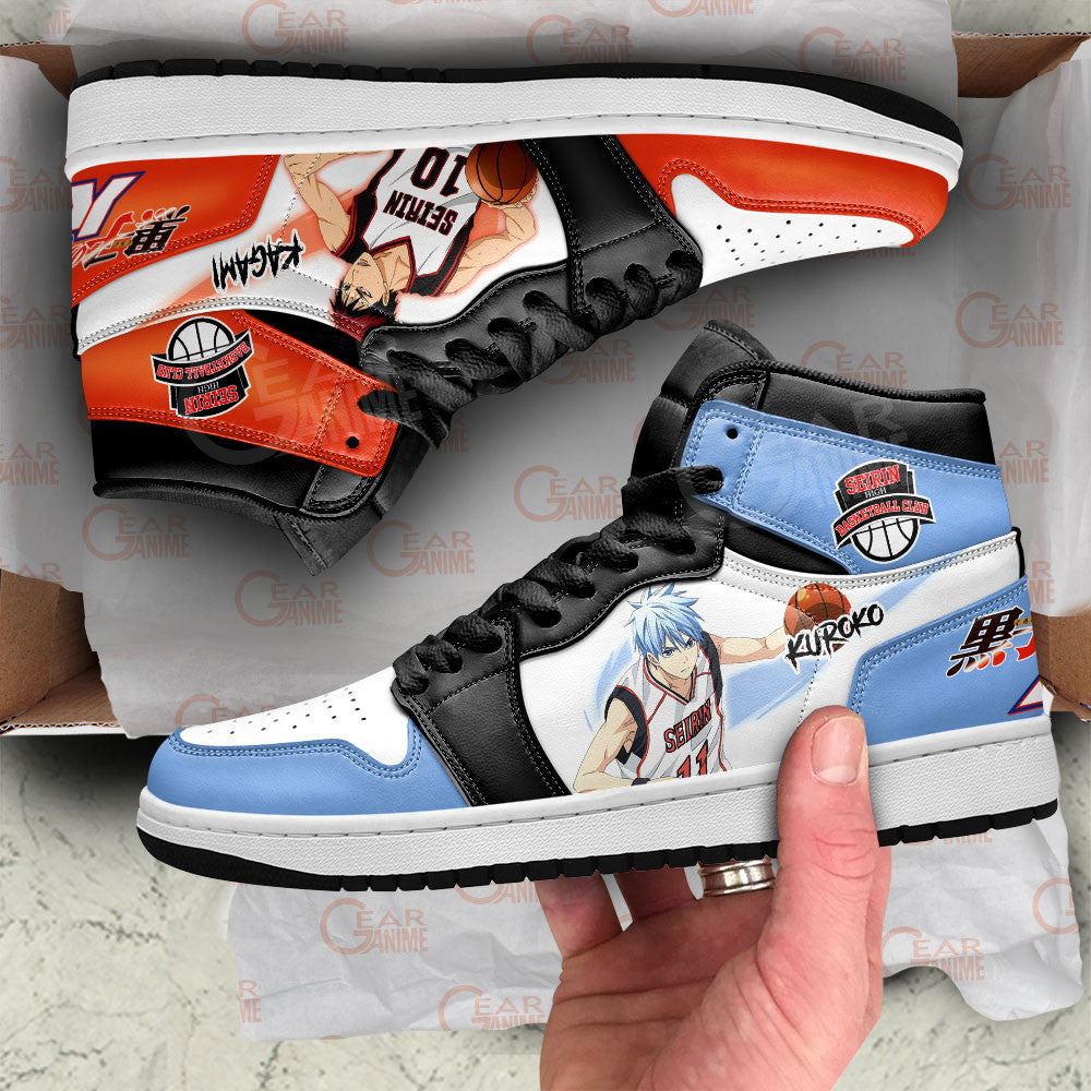 Tetsuya Kuroko and Taiga Kagami J1s Sneakers Anime Custom