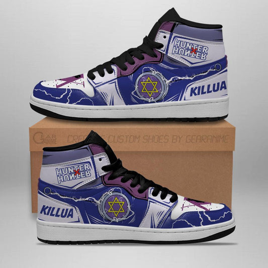 Killua Shoes Hunter X Hunter Sneakers YoYo HxH Anime Shoes - 1 - GearAnime