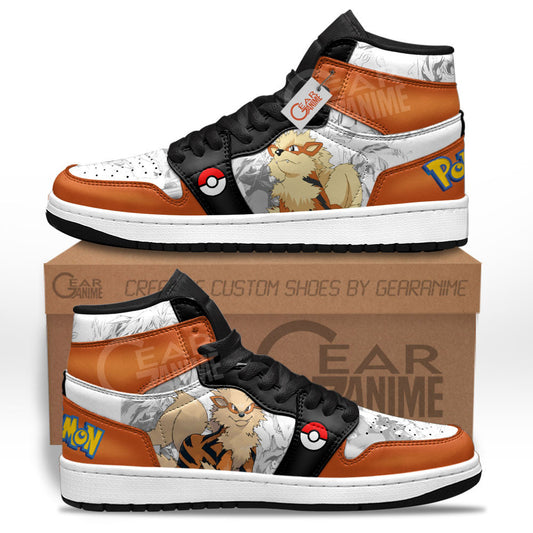 Pokemon Arcanine Custom Manga Anime Shoes MV0123 Gear Anime