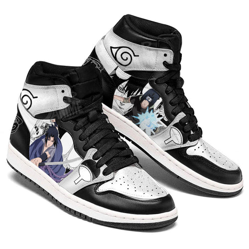 Sasuke Uchiha Sneakers Custom Anime Shoes Mix MangaGear Anime