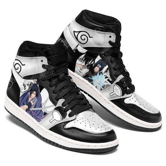 Sasuke Uchiha Sneakers Custom Anime Shoes Mix MangaGear Anime