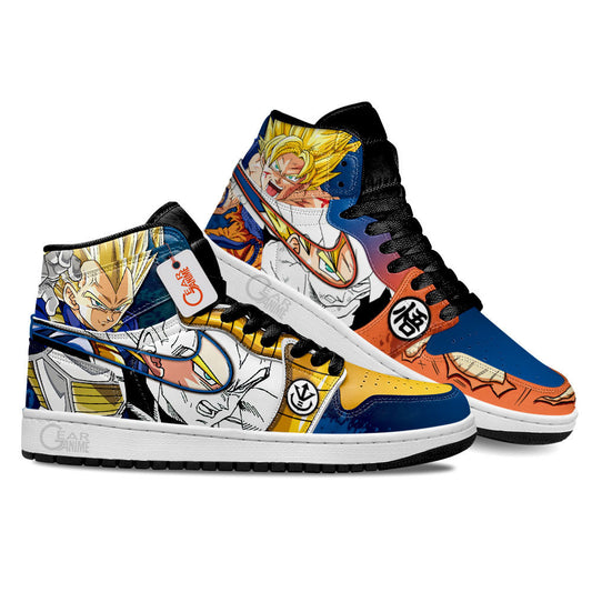 Vegeta and Goku Super Saiyan Shoes DB Anime Custom Sneakers MN2102 Gear Anime