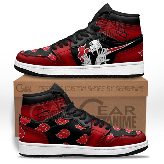 Deidara Sneakers Akatsuki Custom Anime Shoes For Otaku Gear Anime