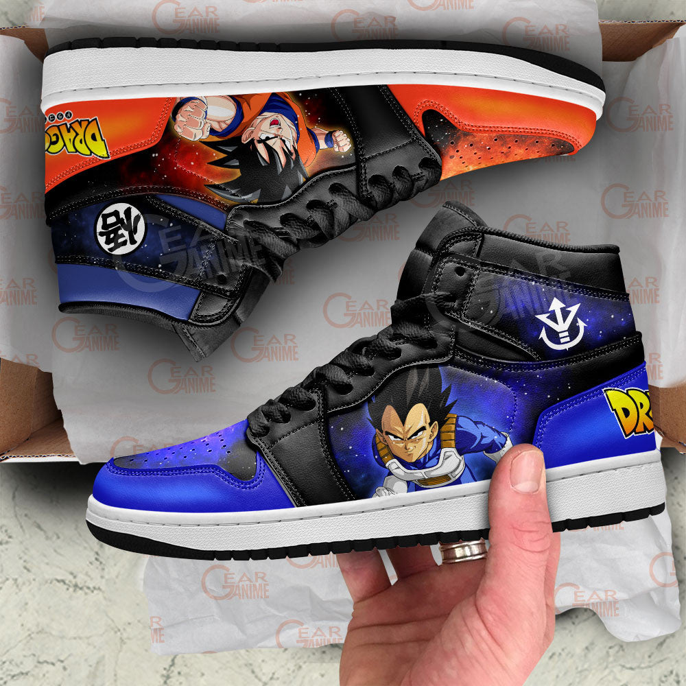 Vegeta and Goku J1 Sneakers - Custom Anime Design