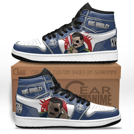 King Bradley Sneakers Custom Fullmetal Alchemist Anime ShoesGear Anime