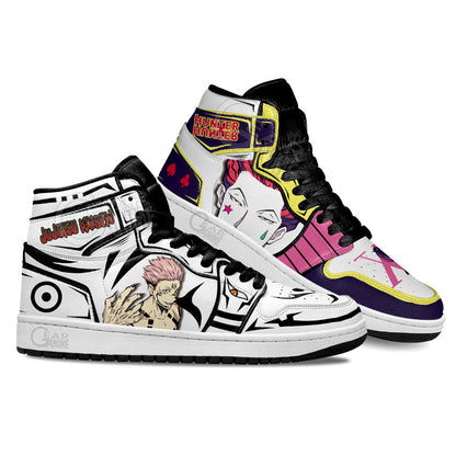 Hisoka and Sukuna Anime Custom Shoes Gear Anime