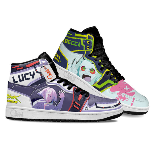 Lucy and Rebecca Anime Sneakers Custom Shoes MN2809 Gear Anime
