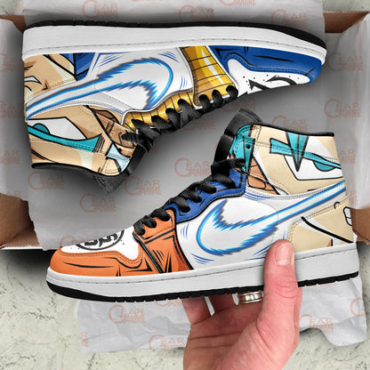 Goku and Vegeta J1 Sneakers - Custom Anime Design