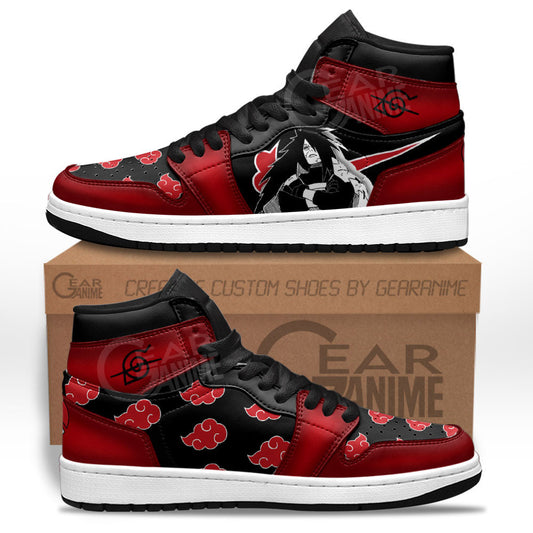 Madara Uchiha Sneakers Akatsuki Custom Anime Shoes For Otaku Gear Anime