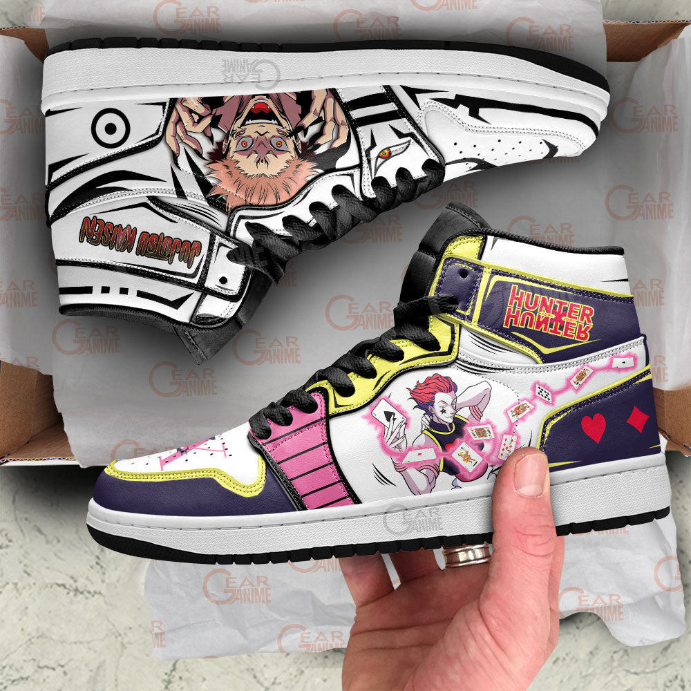 Hisoka and Sukuna Anime Custom Shoes Gear Anime