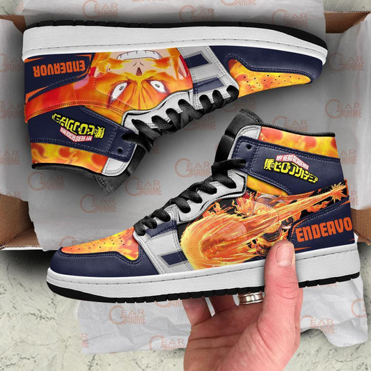 Enji Todoroki Sneakers Endeavor My Hero Academia Anime Shoes - 1 - GearAnime