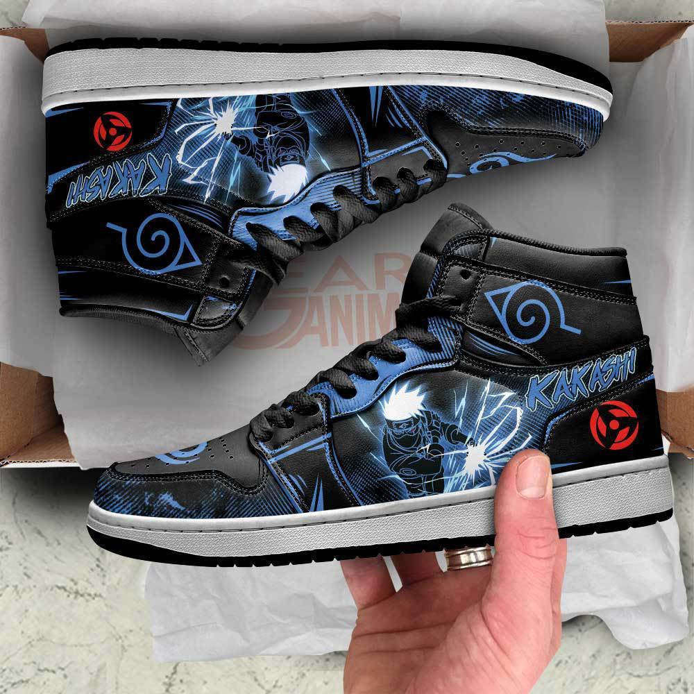 Kakashi Sneakers Custom Lightning Skill Anime Shoes - 2 - GearAnime