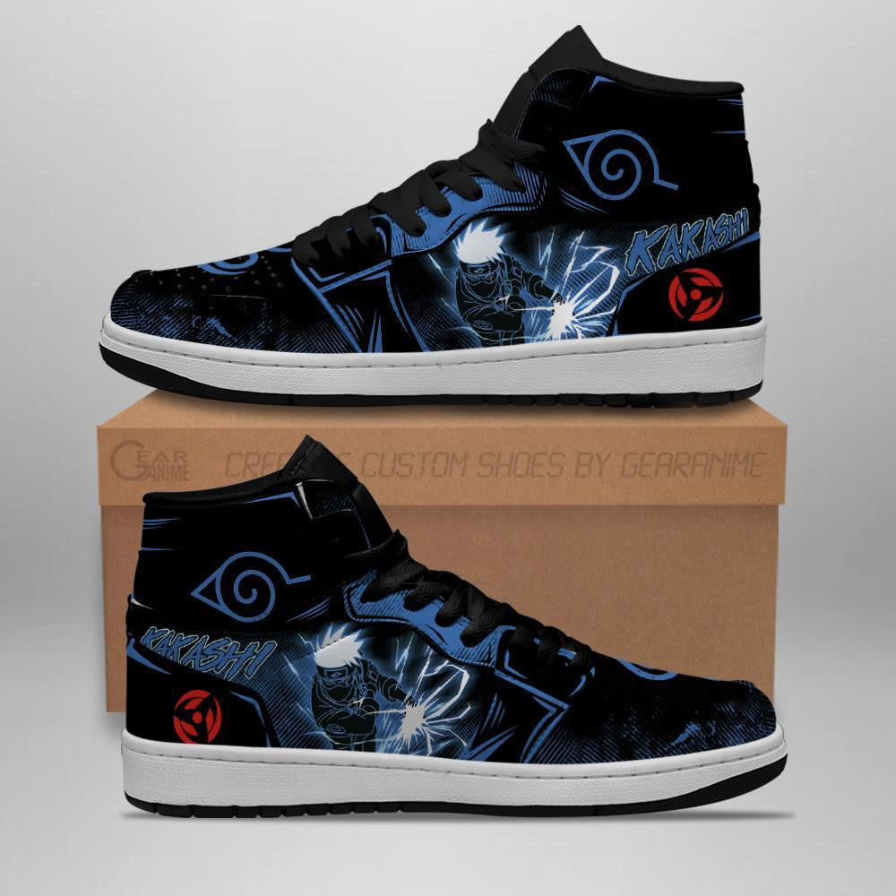 Kakashi Sneakers Custom Lightning Skill Anime Shoes - 3 - GearAnime