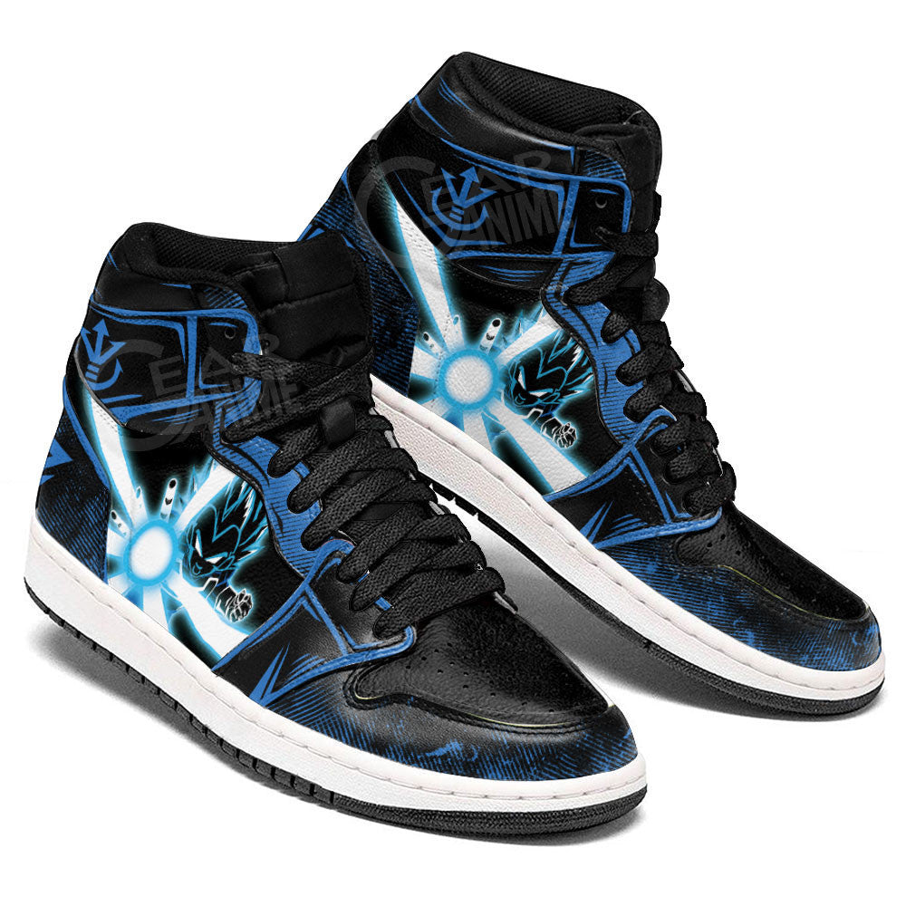 Vegeta Blue J1 Sneakers - Custom Anime Design