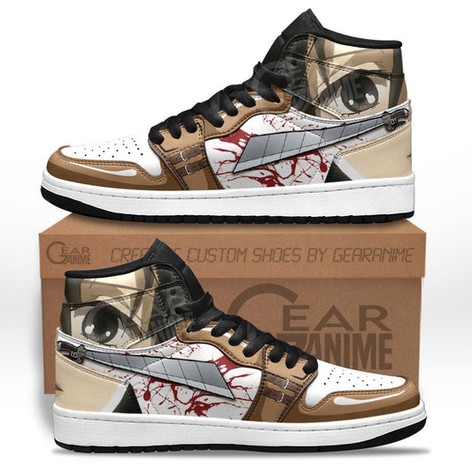 Mikasa Ackerman Sneakers Attack On Titan Custom Anime ShoesGear Anime