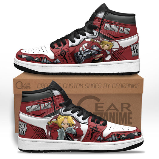 Edward Elric Sneakers Custom Fullmetal Alchemist Anime ShoesGear Anime