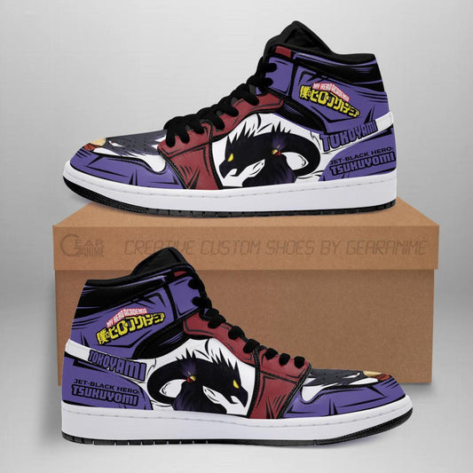 Fumikage Tokoyami Sneakers Tsukuyomi My Hero Academia Sneakers - 1 - GearAnime