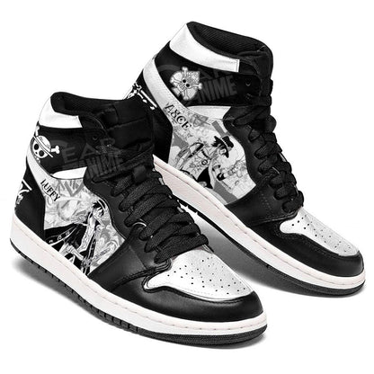 Luffy and Ace Sneakers Custom One Piece Shoes Manga Style for OtakuGear Anime