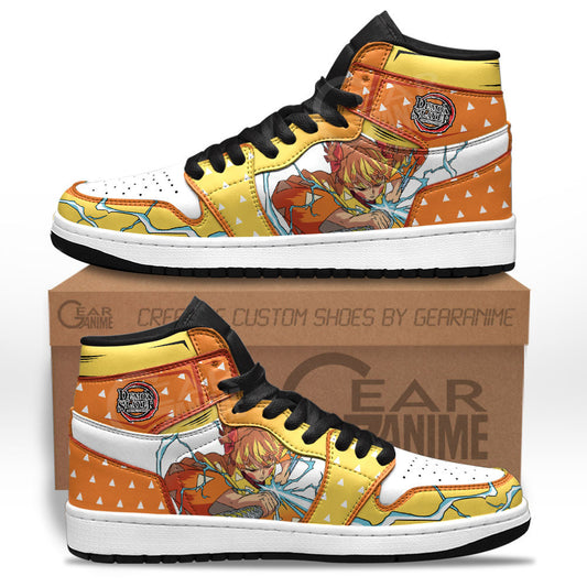 Zenitsu Sneakers Custom Kimetsu Anime ShoesGear Anime