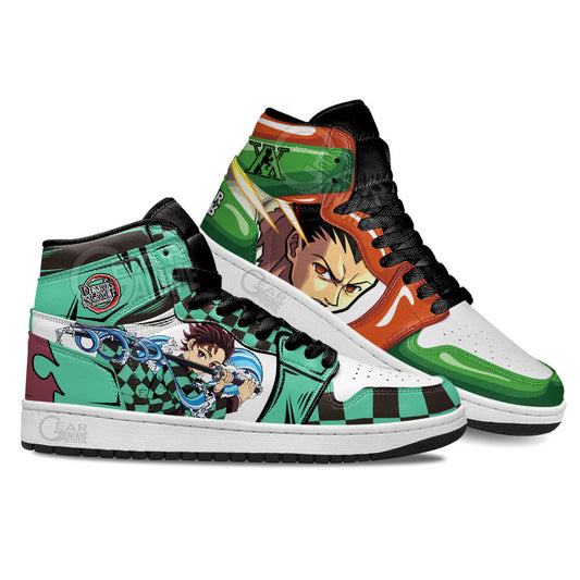 Tanjiro and Gon Freecss Anime Custom Shoes Gear Anime
