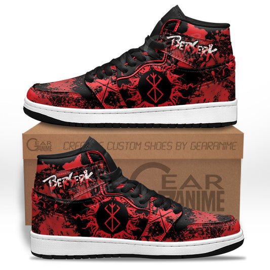 Guts Brand Of Sacrifice Sneakers Berserk Custom Anime Shoes for OtakuGear Anime
