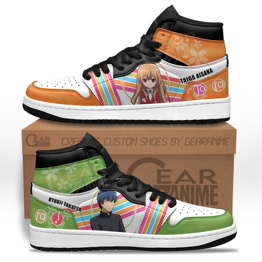 Taiga Aisaka and Ryuuji Takasu Sneakers Toradora Custom Anime Shoes for OtakuGear Anime