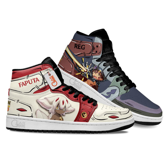 Faputa and Reg Anime Sneakers Made In Abyss Custom Shoes MN1001 Gear Anime