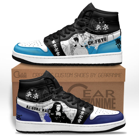 Chifuyu and Keisuke Sneakers Tokyo Revengers Custom Manga Anime ShoesGear Anime