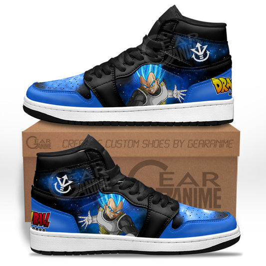 Vegeta Blue Sneakers Custom Dragon Ball Anime Shoes Mix GalaxyGear Anime