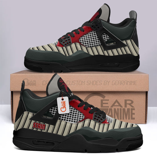 Stain J4 Sneakers MHA Anime Personalized Shoes MN2903 - Gear Anime