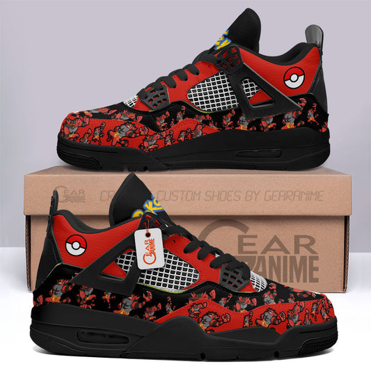 Pokemon Incineroar J4 Sneakers Custom Anime Shoes MN3103 - Gear Anime