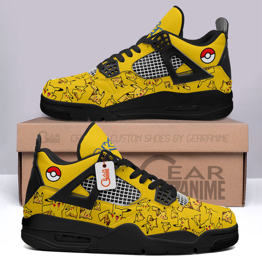 Pokemon Pikachu J4 Sneakers Custom Anime Shoes MN3103 - Gear Anime
