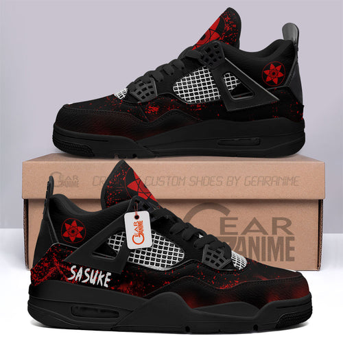 Sasuke Uchiha Mangekyo Sharingan Sneakers Anime Personalized Shoes MV1104 - Gear Anime